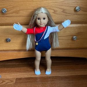 American Girl Size Gymnastics Set